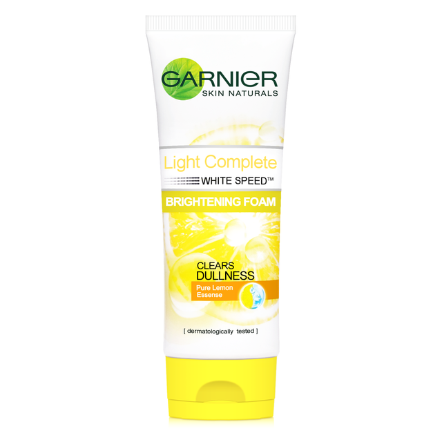 facial foam garnier lemon