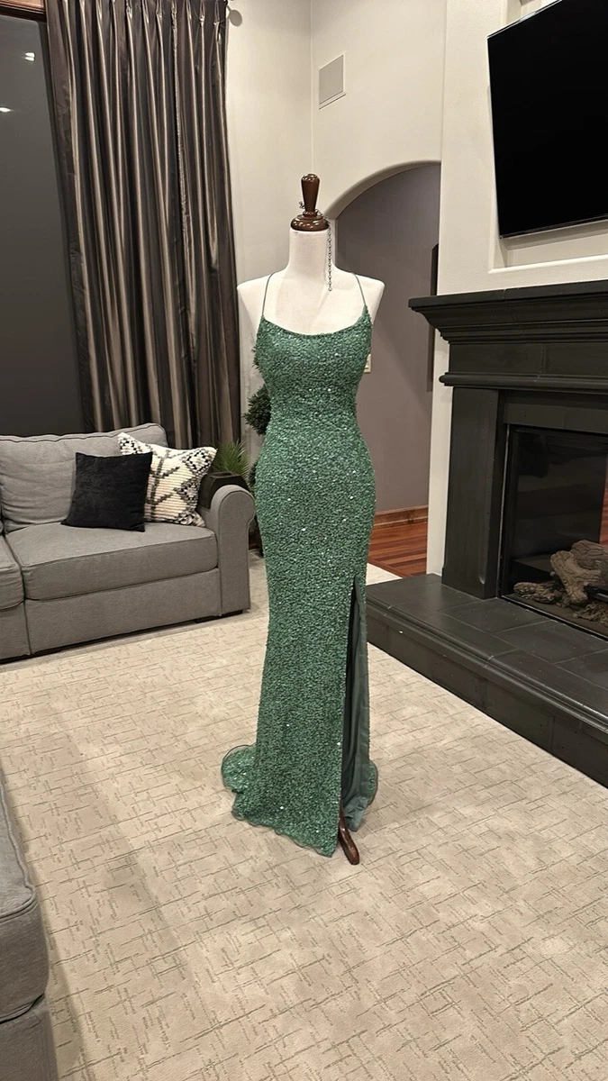sherri hill dresses green Yamini Booj Dress