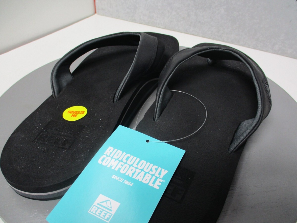 Reef Cushion Dawn Flip Flops Sandals Black Mens Sz 13 | eBay
