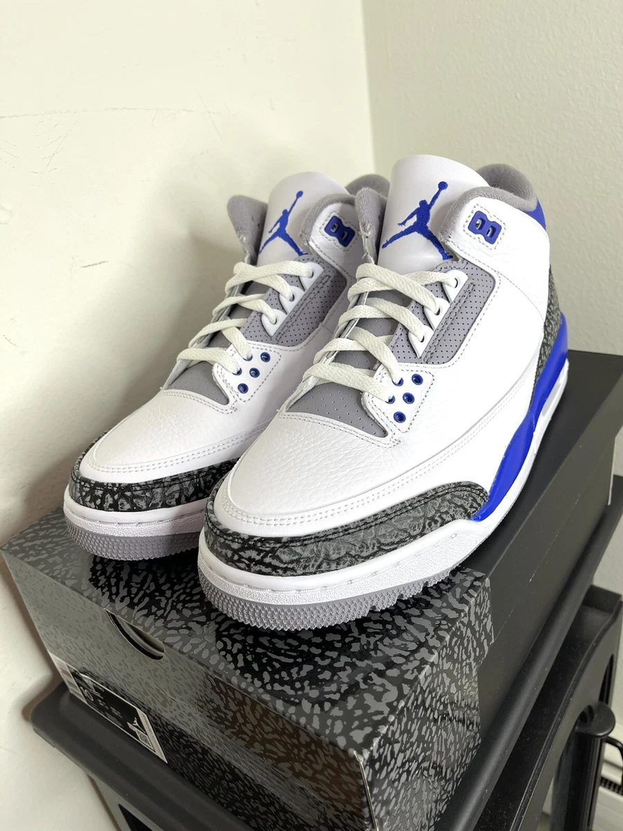 🔥Nike Air Jordan 3 Racer Blue✓Men's Size 10✓CT8532-145✓NEW🚀Ships Out Same  Day | eBay