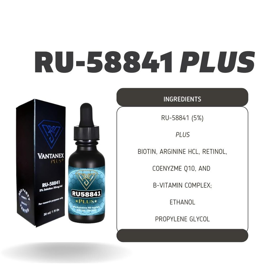 RU58841 Plus 5 with Biotin, CoQ10 Hair Serum 30mL eBay