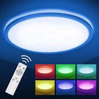 18W Rgb Led Deckenleuchte Deckenlampe Dimmbar Mit Fernbedienung Wohnzimmer Lampe
