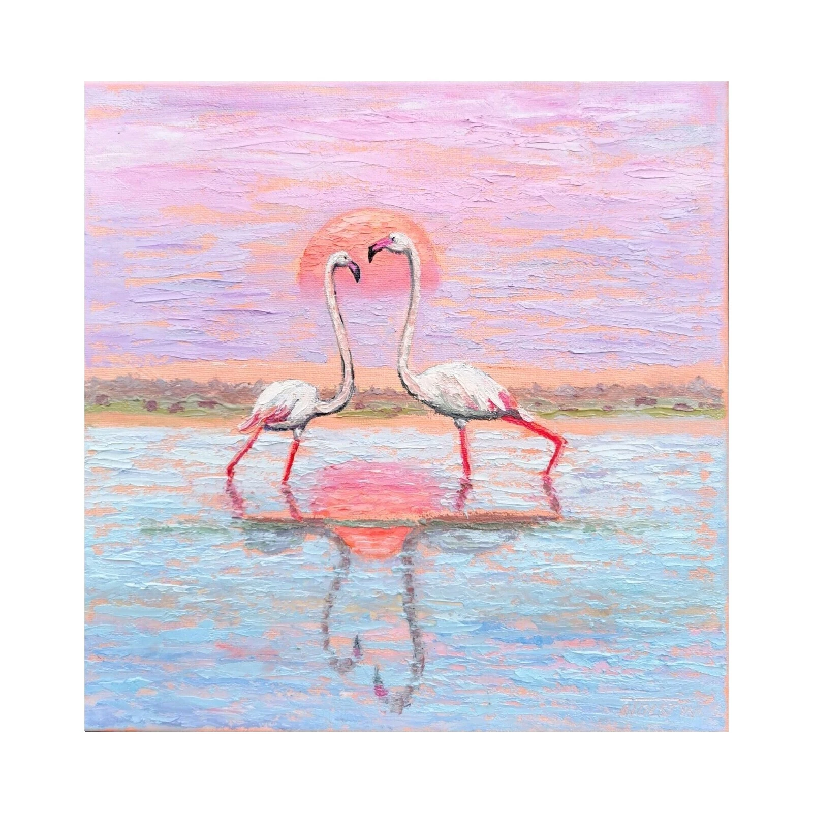 Lona impresionismo Pájaros Arte Pinturas