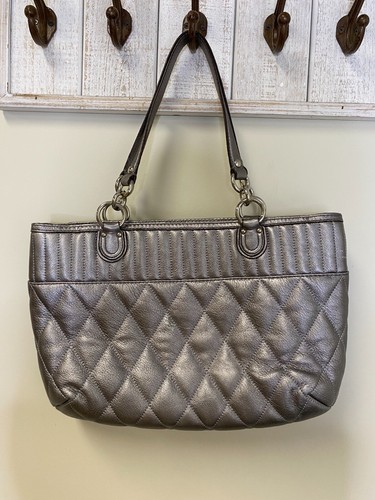 Coach Tasche Silber Stepp - Bild 6 von 9