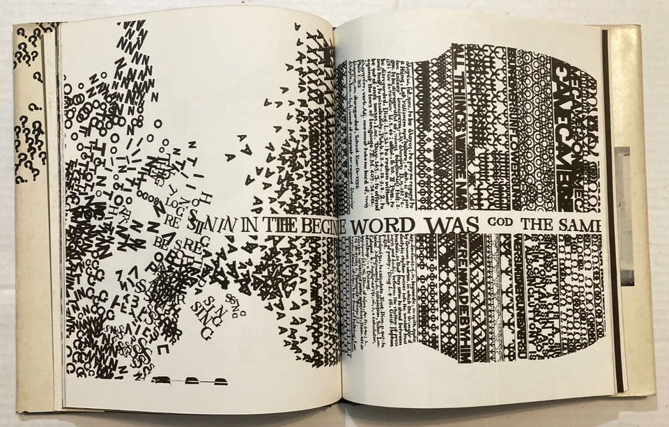 Imaged Words & Worded Images KOSTELANETZ -visual poetry from the 1960s, 60s vibe - Image 4 of 4