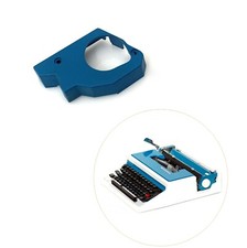 Blue Left Carriage End Cap / Cover for Underwood 315 Typewriter Vtg Part thumbnail