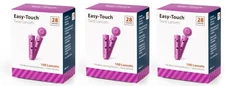 Easy Touch Twist Lancets 28 Gauge 100 Lancets (3 Pack)