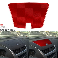 Red Carbon Fiber Dashboard Storage Panel Cover Trim For Chevrolet Malibu 2008-12