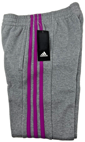 Adidas Cotton Fleece Jogger - Girls - FZ9746 Size S(10/12) - Grey/Purple - Picture 7 of 8