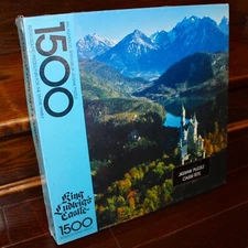 sealed 1985 Springbok King Ludwig's Castle 1500pcs puzzle Neuschwanstein PZL9001