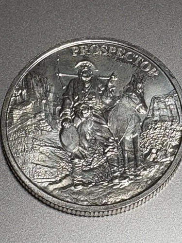 PROSPECTOR 1 TROY OZ .999 FINE SILVER UNITED STATES SILVER ROUND COIN USA SILVER