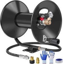 Mekoh - Pressure washer hose reel/4000 PSI Heavy Duty Power Washer Hose Reel