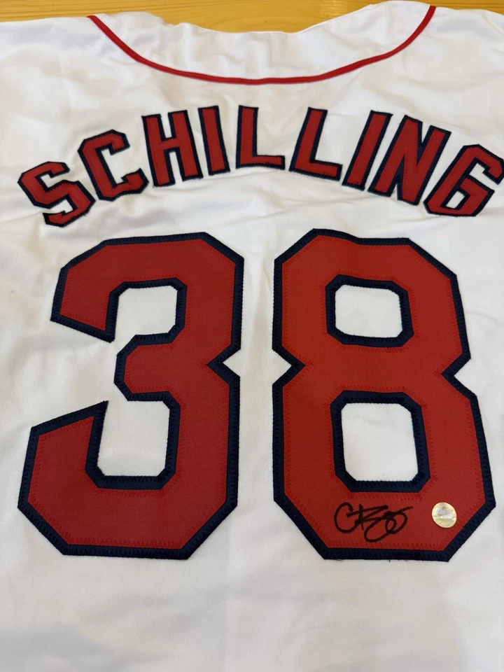 Футболка с автографом Курта Шиллинга из Boston Red Sox сертификат подлинности AWM - Изображение 2 из 3