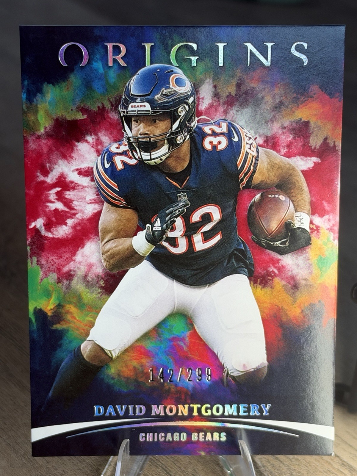 2021 Panini Origins Red SP /299 David Montgomery #17 Bears Lions Texans K1