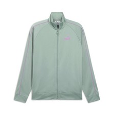 PUMA Essentials Piped Track Jacket Womens Green Casual Athletic Outerwear 687916