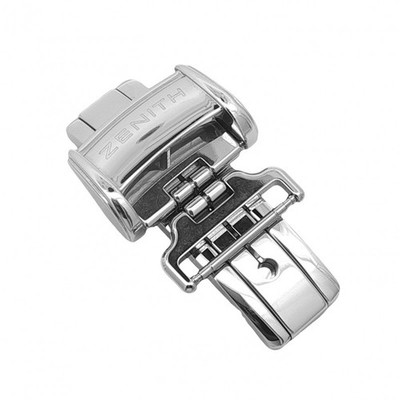 Zenith Deployante Steel Watch Strap, 16 mm, Glossy Finish