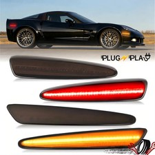 Led Smoked Front Rear Side Marker Lights Amberred For Chevy Corvette C6 2005-13 Led Smoked Front Rear Side Marker Lights Amberred For Chevy Corvette C6 2005-13