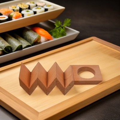 Taco Stand Wood Sushi Tacos Holder Tray Shell Accessory Bar Plate