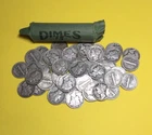 Roll of (50)  Liberty Head Dimes - 90% Silver, Mixed Dates  (GL-15)
