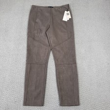Ivanka Trump Womens L Brown Skinny Faux Suede...