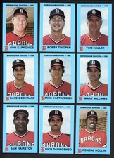1986 TEAM ISSUE BIRMINGHAM BARONS COMPLETE SET BOBBY THIGPEN 543667 (KYCARDS)