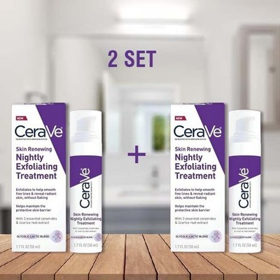 Cera Ve Skin Renewing Nightly Exfoliating Treatment for all skin type AHA serum 