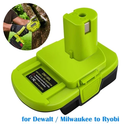 Battery Adapter Converter for Milwaukee 18V for Dewalt to for Ryobi Power Tool