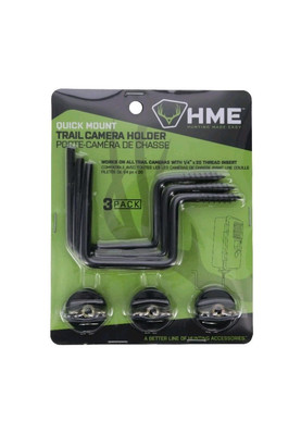 Hunting Made Easy Hunting Compact Desgin Quick Mount Trail Camera Holder, 3 Coun