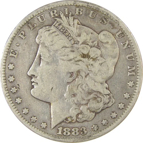 1883 S Morgan Dollar F Fine Silver $1 Coin Collectible SKU:I24239