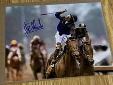 JUNIOR ALVARADO SIGNED AUTOGRAPH 8x10 PHOTO PICTURE  SOVEREIGNTY JOCKEY 🏇
