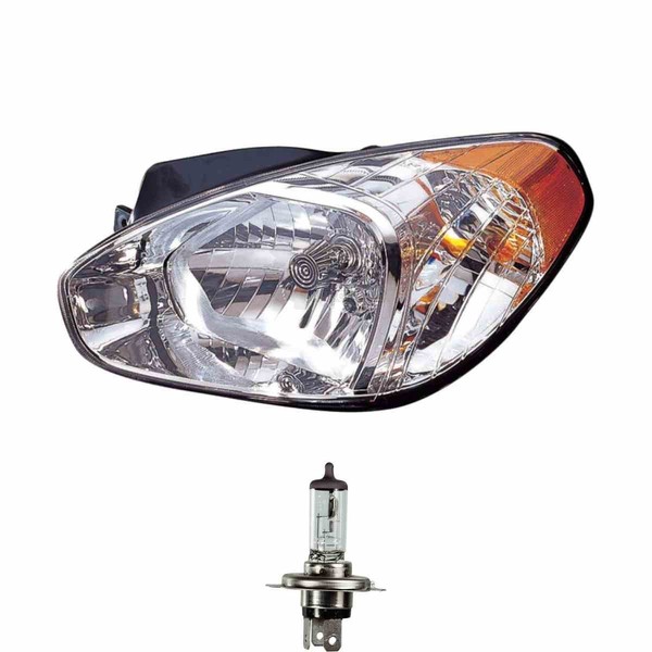 Halogen Scheinwerfer Links H4 FüR Hyundai Accent III Stufenheck Inklusive Lampen-image