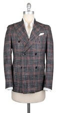 Luigi Borrelli Blue Wool Blend Check Sportcoat - 36/46 - LBSPT206132 