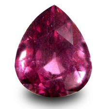 1.70 ct AAA Resplendent Pear Shape 8 x 6 mm Pinkish Red Rhodolite Garnet