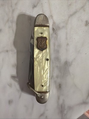 Vintage 1950's Imperial Mother of Pearl Boy Scout 4 Blade Pocket Knife