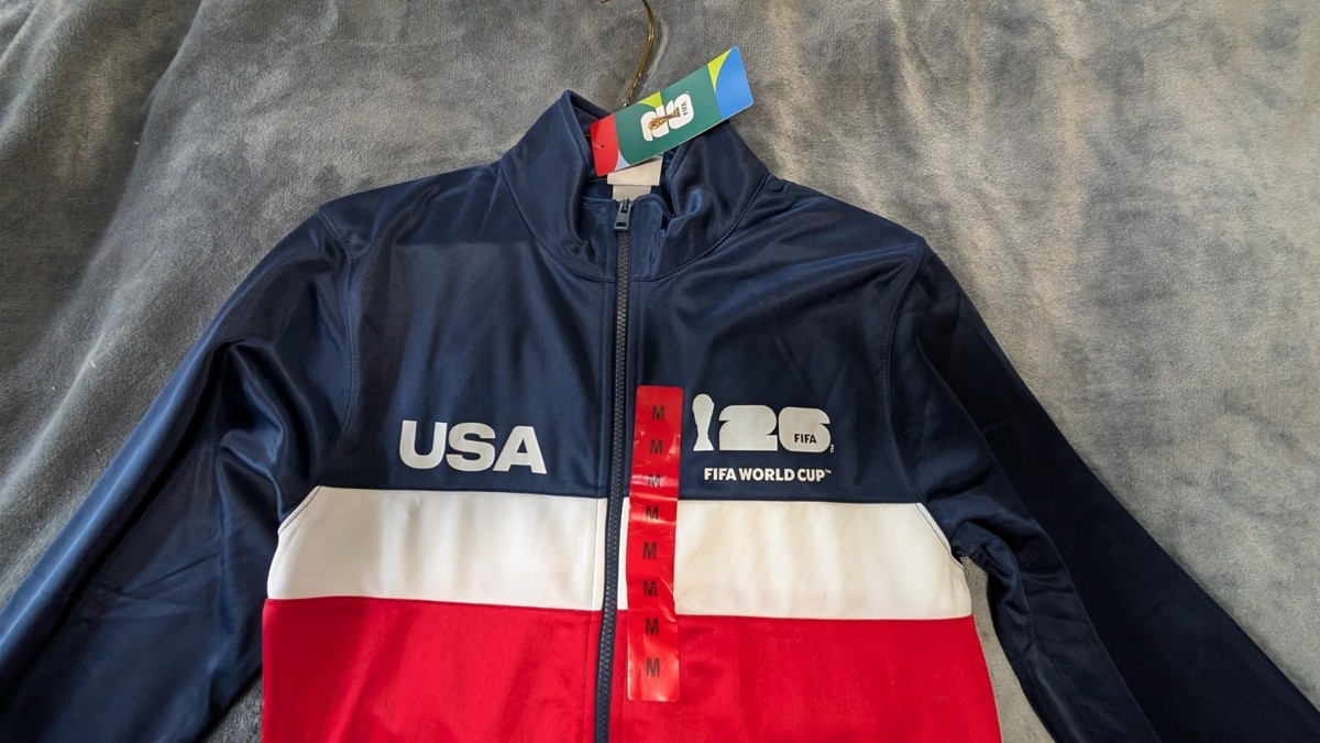 USA FIFA WORLD CUP Soccer 2026 FULL ZIP STRIKERS PRIDE TRACK
