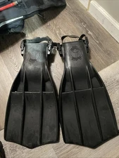 Aqua Lung US Divers Rocket Fins Open Heel ~ One Size Fits All Made In U.S.A 