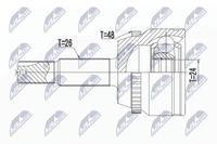 Nty Gelenksatz, Antriebswelle NPZ-TY-017 FüR Toyota