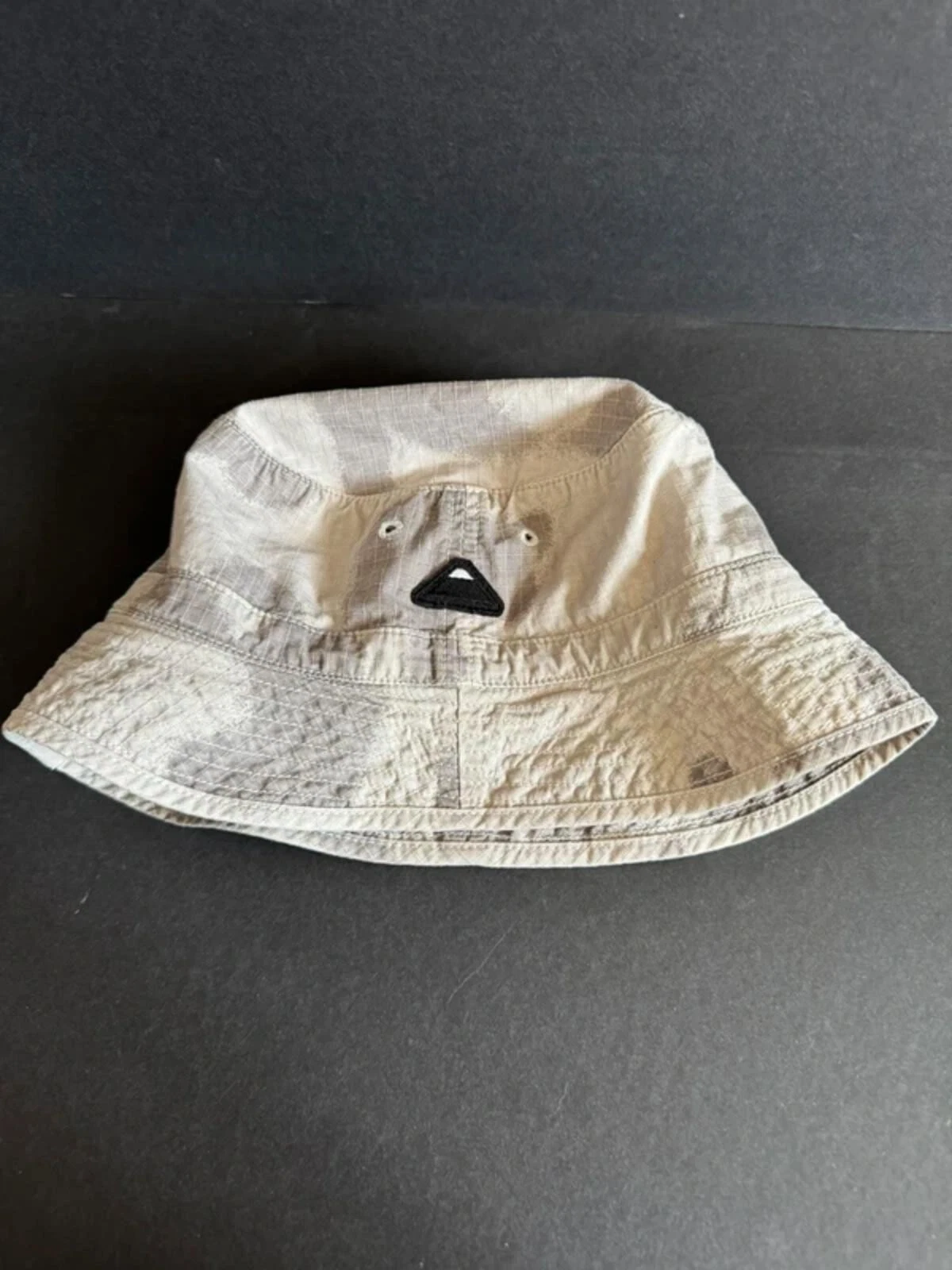 Edwin Bucket Hat Grey Camo Rip Stop Cotton Festival Summer Sun Embroidered Logo