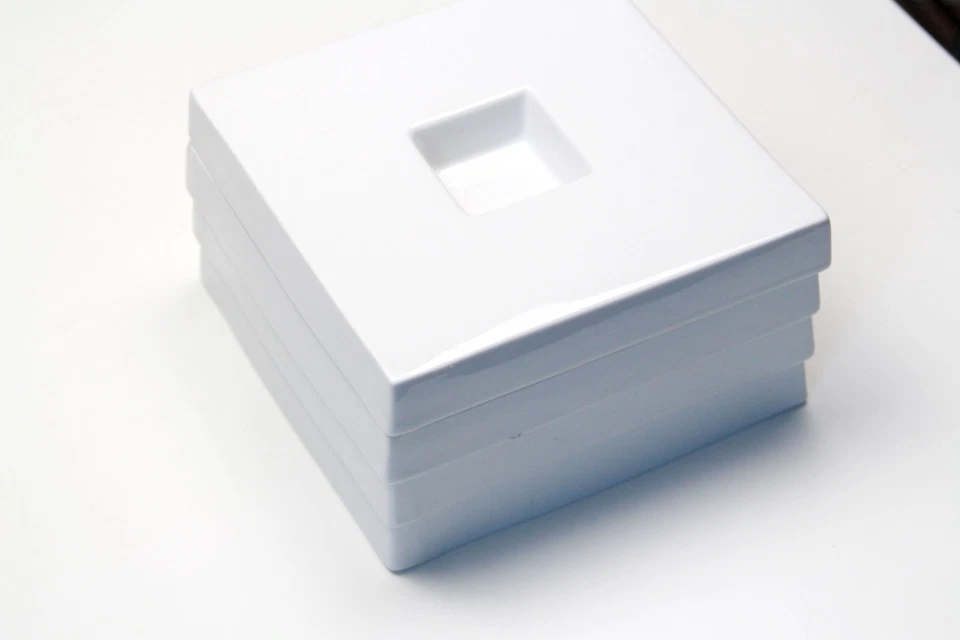 Juego de 4 platos de aperitivo de sushi CB2 caja y barril en muy buen estado Foto 3 de 4