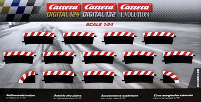 Carrera 20580 - Digital 124 /132/ Evolution Außenrandstreifen für Steilkurve NEU