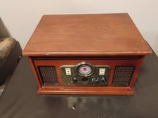 Innovative Technology 4-n-1 Wooden Music Center Model ITVS-325 turn-table is new