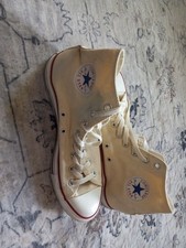 Converse Chuck Taylor All Star White High Top Sneakers - Men's Size 9.5