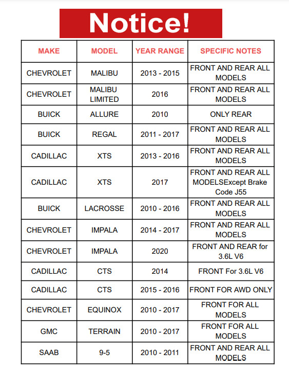 For Chevrolet Impala Equinox 2010-2017 Front Wheel Hub Bearings Assembly Pair2