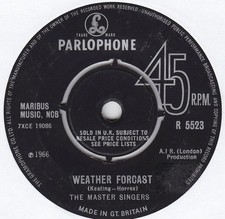 The Master Singers - Weather Forcast (7", Single)
