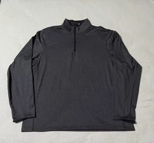 Greyson Golf 1/4 Quarter Zip Pullover Mens 2XL Solid Gray Stretch Performance