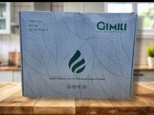 GIMILI Black and Gold Kitchen Faucet with Pull Down Sprayer Brand New 