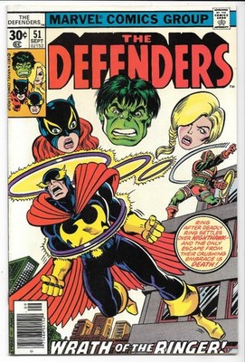 Defenders #51 VF/NM 1977 Bronze-Age Hulk 1st App & Cover The Ringer High-Grade