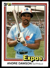 Andre Dawson 1981 Donruss #212 Expos MLB READ FREE SHIPPING AutographDen