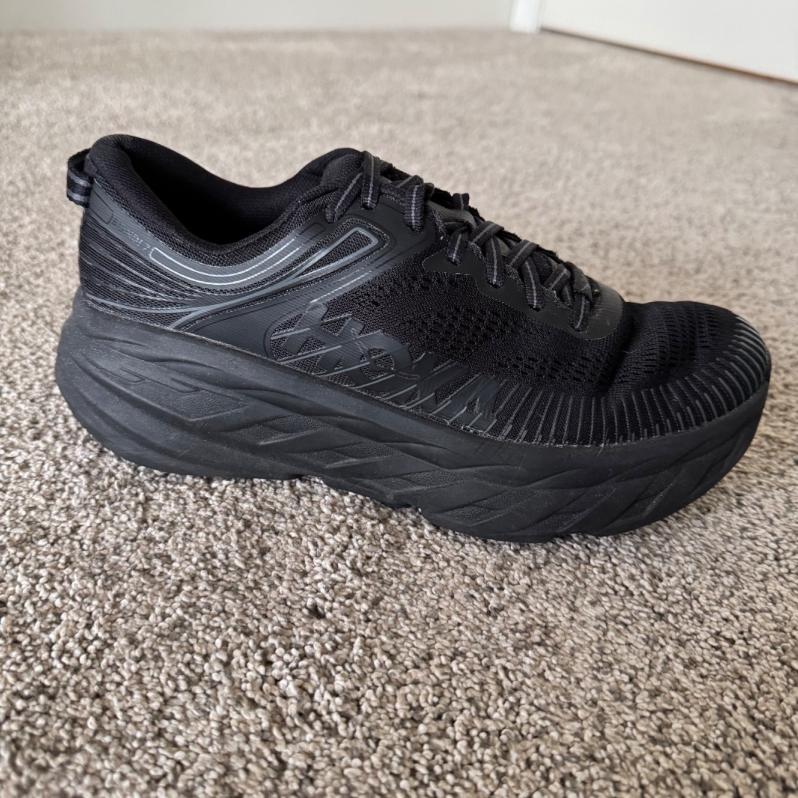 Hoka One One Womens Bondi 7 1110519 BBLC Black Running Shoes Sneakers Size 7 thumbnail 5