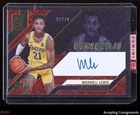2023-24 Elite Pen Pals Red #26 Maxwell Lewis RC Rookie AUTO 04/49 Lakers